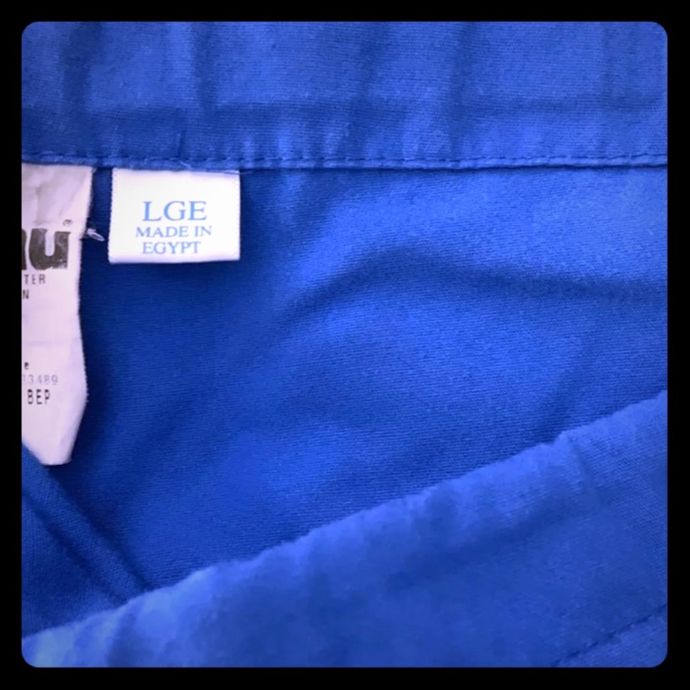 Royal blue scrub set